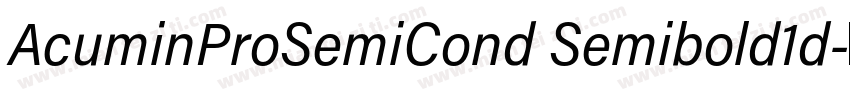AcuminProSemiCond Semibold1d字体转换
